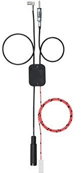AIV Antennen-Verstärker + Weiche für AM/FM + DAB+ - Eingang DIN Buchse - AM/FM DIN Stecker - DAB+ SMB-F - Erzeugt Phantomspeisung