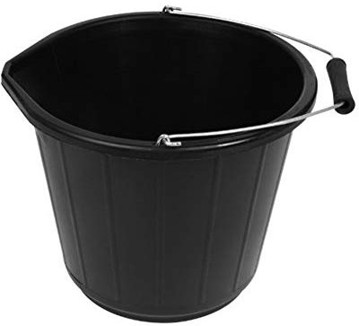 3 Gallon 14 Litre Black Bucket