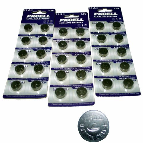 BlueDot Trading AG13 LR44 LR1154 SR44 A76 357A 303 357 LR44 Alkaline Button Coin Cell 1.5v Battery for Watches, calculators, and Toys, Quantity 30 Count