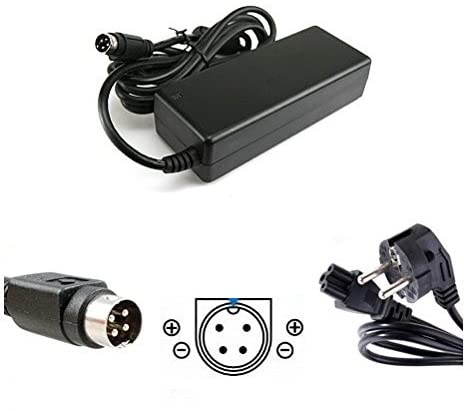 TOP CHARGEUR * Adattatore Caricatore Caricabatteria Alimentatore 12V 6A 72W 4 Pin per Sostituzione Televisore TV JVC LT-20E50SU