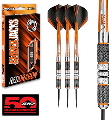 Amberjack 2: 21g Tungsten Darts Set with Flights and Stems