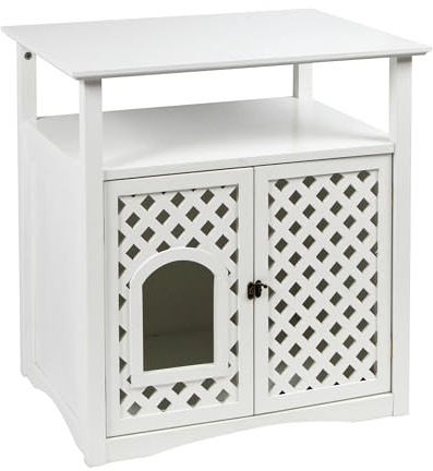 Kerbl Pet Katzenschrank Helena weiß, 64x46x65cm