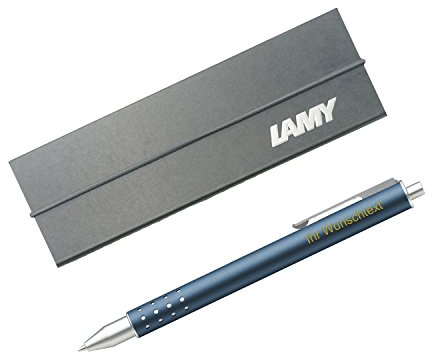 Lamy Tintenroller swift imperialblue Modell 334, inkl. Laser-Gravur, Farbe mattdunkelblau