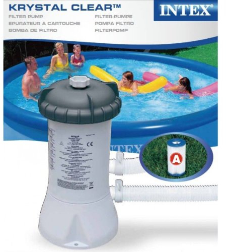 Intex Krystal Clear Swimming Pool Filter Pump & Cartridge for 8ft/10ft/12ft Pool by Intex