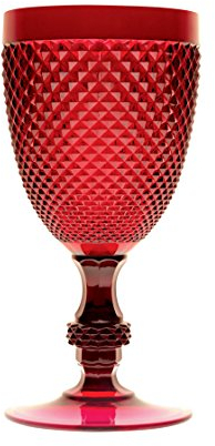 Merry Christmas Set Calice Vino Rosso 6 pezzi Diamond 39 cl Rosso