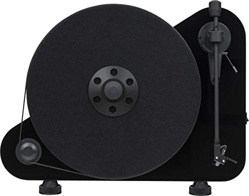 Pro-Ject VT-E R BT, Vertikaler „Plug & Play“ Plattenspieler mit Wireless Audio Streaming (Schwarz)