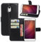 HualuBro Custodia Xiaomi Redmi Note 4, [Intorno Protezione] Custodia in Pelle PU Leather Portafoglio Wallet Protettiva Case Flip Cover per Xiaomi Redmi Note 4 Smartphone (Nero)
