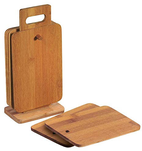 Kesper 2051557 Partidario con 6 Placas de bambú 24 x 15 x 1 cm