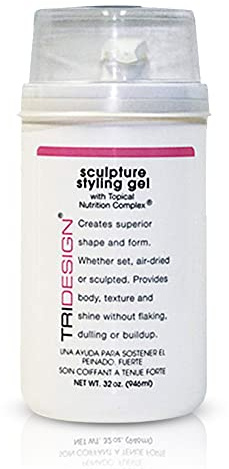 TRIDESIGN Hair Styling Gel, 32 oz - Medium Hold with Shine for Men and Women