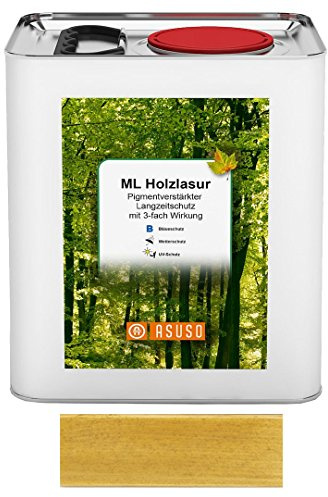 Asuso Holzlasur LANGZEITSCHUTZ 5 L eiche hell