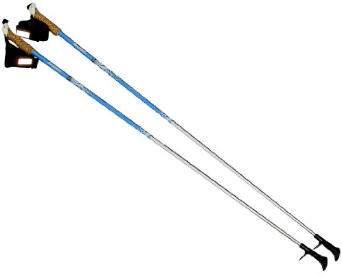 Carbon Nordic Walking Stöcke 1 Paar Made in Finland - Farbe: Saphire - Länge 115 cm