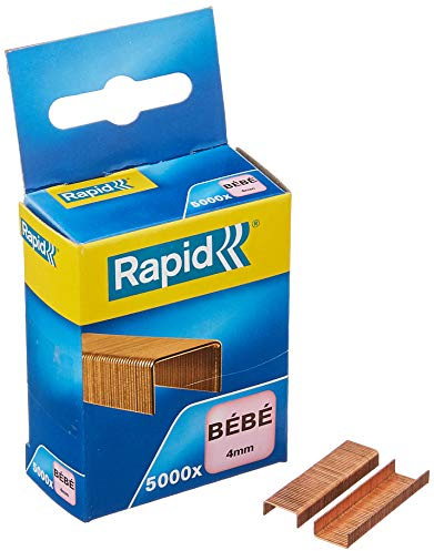 Rapid BEBE kopparhäftklamrar, för häftning upp till 15 ark, använd med häfttång, koppartråd, förpackning med 15 000, 11974685