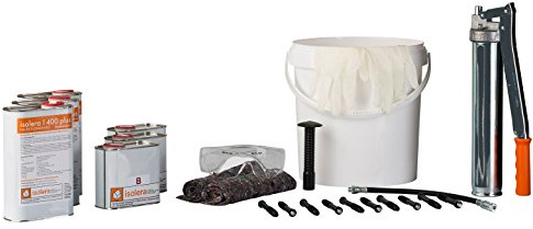 isolera - Komplettset für Rissabdichtung, Abdichtungsset, Dichtset, Dichtungsset, Harz Dichtungsset, Dichtungsset Keller