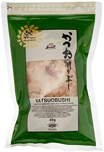 WADAKYU Katsuobushi Bonito Flocken – Aus 100 Prozent getrocknetem und geräuchertem Bonito Thunfisch – Ideal für die japanische Küche – 1 x 40 g