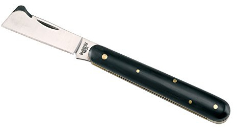 AUSONIA - Coltello innesto lama inox manico finto corno cm 17