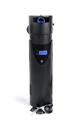 AquaOne Aquarium Filter inkl. 5 Watt UVC Lampe I Hochwertiger Innenfilter CUP-805 für Aquarien bis 350 Liter I Max. Durchfluss: 700 L/h I Filterpumpe mit UV Klärer I Aquariumpumpe