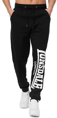 Lonsdale Herren-Jogginghosen, Sweathosen für Fitnessstudio & Freizeit | Elastischer Bund,verstellbarer Kordelzug,gerippte Bündchen,Baumwollmischung Sporthose für Fitnessstudio,Spaziergänge & Alltag
