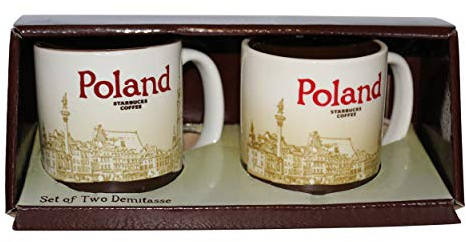 Starbucks Mug Poland/Poland Set of Tow Demittasse Café Pologne Expresso