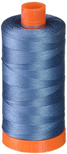Aurifil Mako bomullstråd solid 50 W 1422 yds blå grå, rosa
