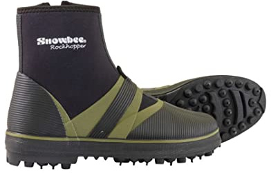 Snowbee Men Rockhopper Spike Sole Wading Boots - Black/Grey, Size 6