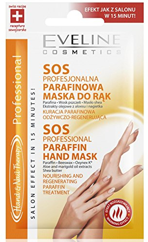 Paraffin Hand Mask Professional Regenerating Treatment SOS Hand and Nail Therapy EVELINE