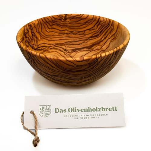 das Olivenholzbrett® / Schale aus Olivenholz / Beilagenschale / Müslischale / Salatschale / 18cm