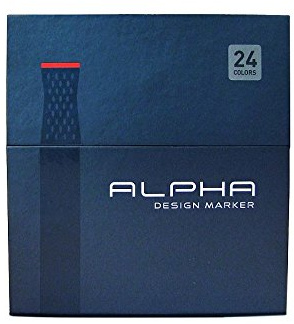 Alpha Design EF Textmarker-Set, 12 Stück, Grau