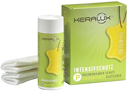 KERALUX Lederpflege Intensivschutz P 200 ml Schutz vor Jeans und anderen vorzeitigen Flecken auf Glattleder zuhause und im Auto