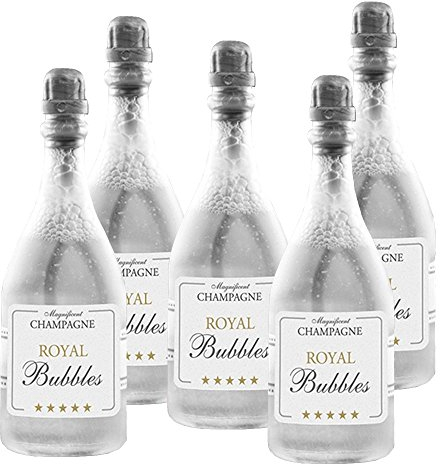 24 Seifenblasen, Champagner Flaschen mit Seifenblasenflüssigkeit gefüllt, Soap Bubbles, für Verlobung, Hochzeit, Geburtstag, Jubiläum