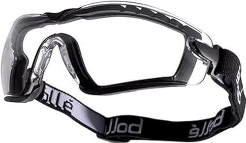 Bollé COBFSPSI Lunettes Cobra en polycarbonate avec verres anti-rayures et antibrouillard, transparent