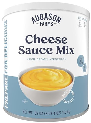 Cheese Sauce Mix Can Emergency Food Supply, 87 Servings, 10 Year Shelf Life - Shelf Stable Cheddar Cheese Powder Canned Food
