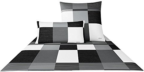 Joop! Bettwäsche Plaza Squares 4051 schwarz-weiß - 0