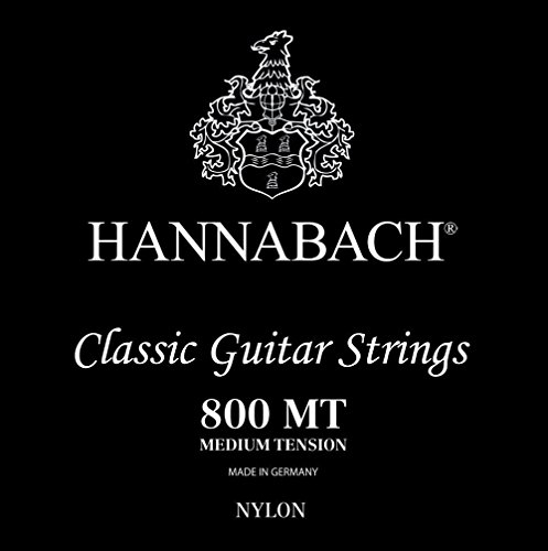 Hannabach Klassikgitarre-Saiten Serie 800 Super Low Tension versilbert E1, 8001SLT, Saiten für Gitarre (versilberter Kupferdraht, niedrige Spannung, für Konzertgitarren zum Einstieg)