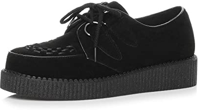 Scarpe Plateau Stringate da Uomo con Zeppa Stile Gotico Punk Numero 12 46