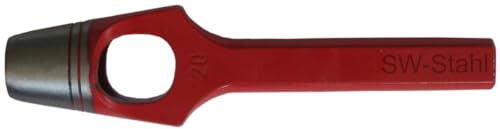 SW-Stahl 95006L Henkellocheisen ø 6 mm I Locheisen lackiert und geschliffen 110 mm lang I Lochstanzer Henkellocheisen für Leder, Textilien, Gummi und Kunststoff