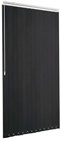 Ventanara® Lamellenvorhang anthrazit Vertikaljalousie 89mm inklusive Montagematerial 150 x 250 cm