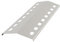 BBQ-Toro Edelstahl Flammenverteiler für Gasgrill | 39 x 12,5 cm | Brenner- und Flammenabdeckung in Silber | Ersatzteil Flammenblech Gasgrill | Flammblech für Grill | Keilförmiges Hitzeblech