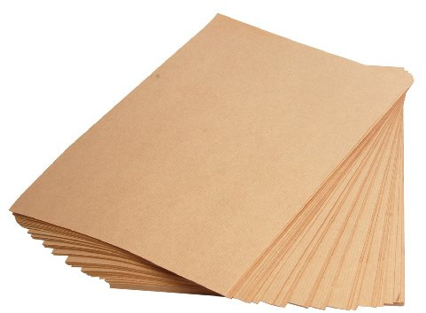 Clairefontaine 396004C Confezione carta Kraft - 100 Fogli di carta Kraft Vergata Marrone A4 21x29,7 cm 90g - Carta Double Face per lo schizzo e il disegno