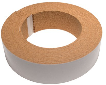 Sughero, Foglio du Sughero, Pannello Sughero, Lunghezza 5 m, Larghezza 7,5 cm, Spessore 3 mm, Nastro di Sughero Adesivo, Strisce di Sughero autoadesive – Made in Germany