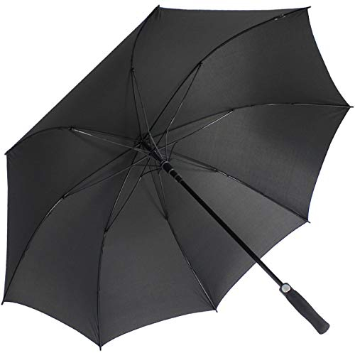 iX-brella XXL Stockschirm Fiberglas Golf Automatik Schwarz