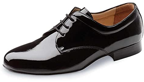 Werner Kern Zapatos de Baile para Hombre 28012 - Charol Negro - Ancho Normal - tacón estándar de 2 cm - Talla: UK 8,5