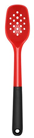 OXO Cuchara-espumadera silicona roja