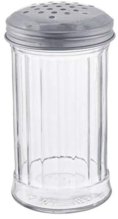 Adcraft PSJ-12PT Sugar Shaker/Pourer with Plastic Base and Perforated Top