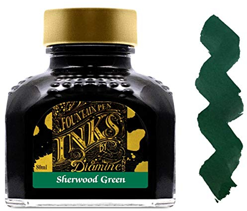 Diamine Tintenfass, für Füllfederhalter, 80 ml, Grün