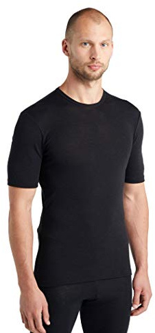 Icebreaker Herren Funktionsshirt 175 Everyday SS Crewe Merino Baselayer, Black, XL, 104482