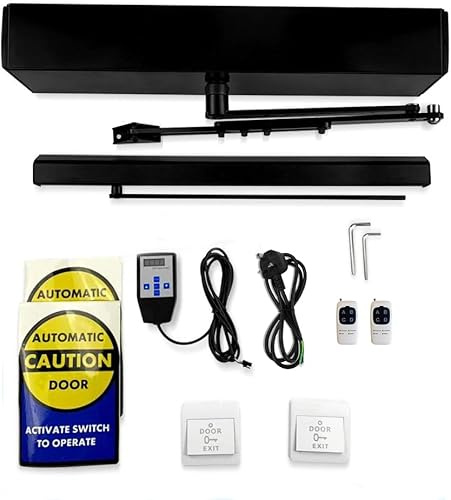 Olide Heavy Duty Automatic Commercial Swing Door Opener/Closer for Max Door Weight 440 lbs … (Black)