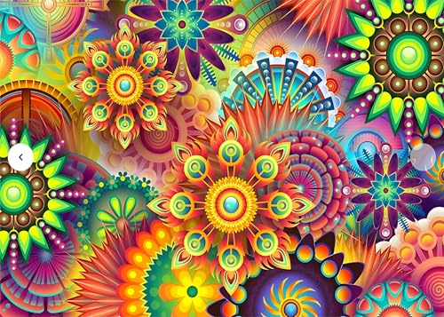 MXJSUA Diamond Painting Erwachsene, Kaleidoskop-Mandala Diamant Painting Bilder 30x40cm 5d Diamond-Painting Geeignet Als Geschenk, Zur Entspannung und Als Wanddeko