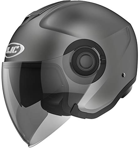 Casque Moto HJC i40 Semi Mat Titanium/Semi Flat Titanium, Gris, S