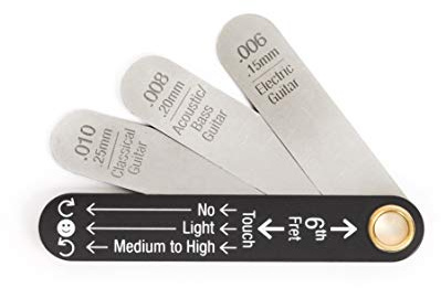 MusicNomad MN600 Precision Truss Rod Neck Relief Gauge Tool | Das Präzisionsmesswerkzeug hilft Musikern und Technikern dabei, präzise, wiederholbare Instrumentensetups einzuwählen.