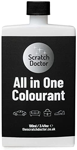 Scratch Doctor All in One Leather Colourant Self Seal Leather Dye Repair Paint for Furniture, Sofas, Car Seats (White, 100ml)